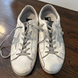 White Sneakers with Silver Star